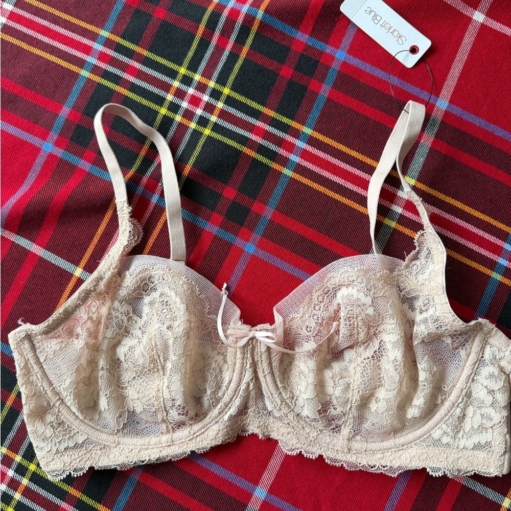 Skarlett Blue Cream Lace Bra